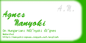 agnes manyoki business card